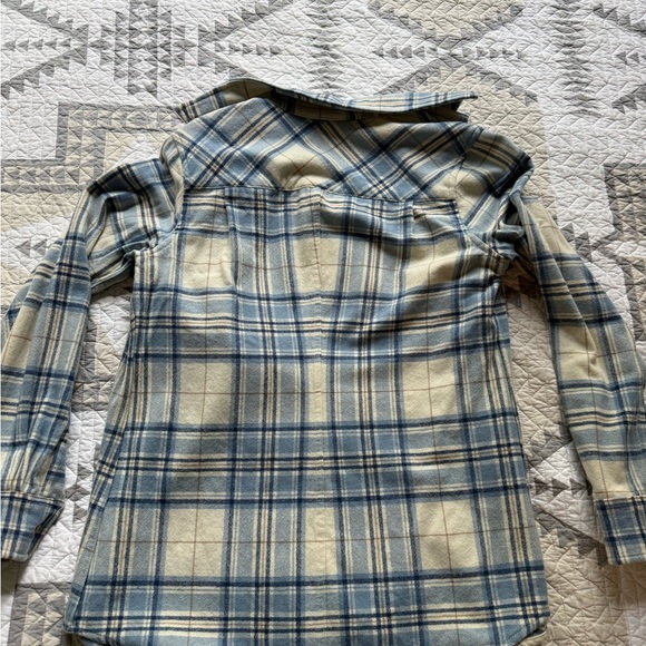 Pendleton Blue and Cream Plaid Button-Down Shirt - Picture 4 of 4